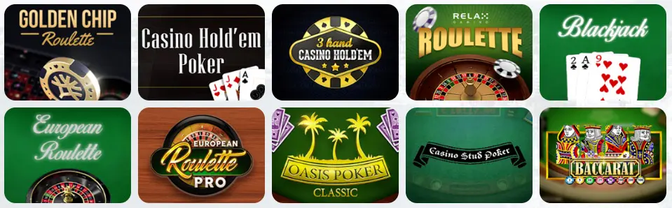 Jeux de table au PMU.fr Casino