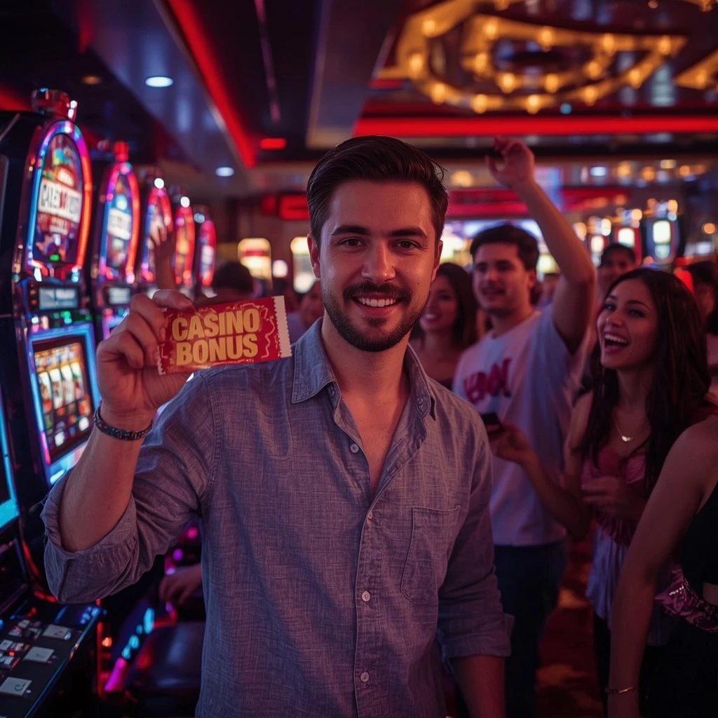 personne tenant un bonus PMU.fr Casino