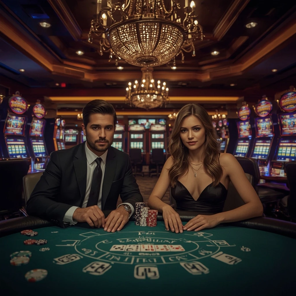Deux joueurs de poker dans un PMU.fr Casino